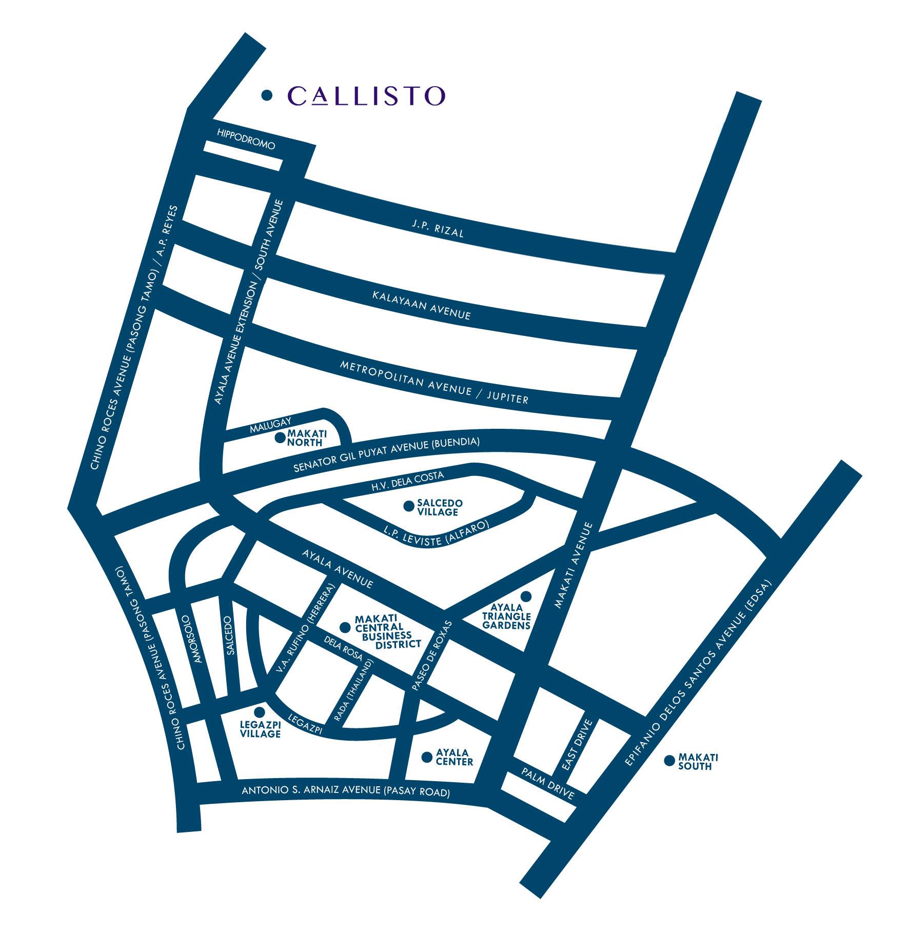 Callisto | Location Map