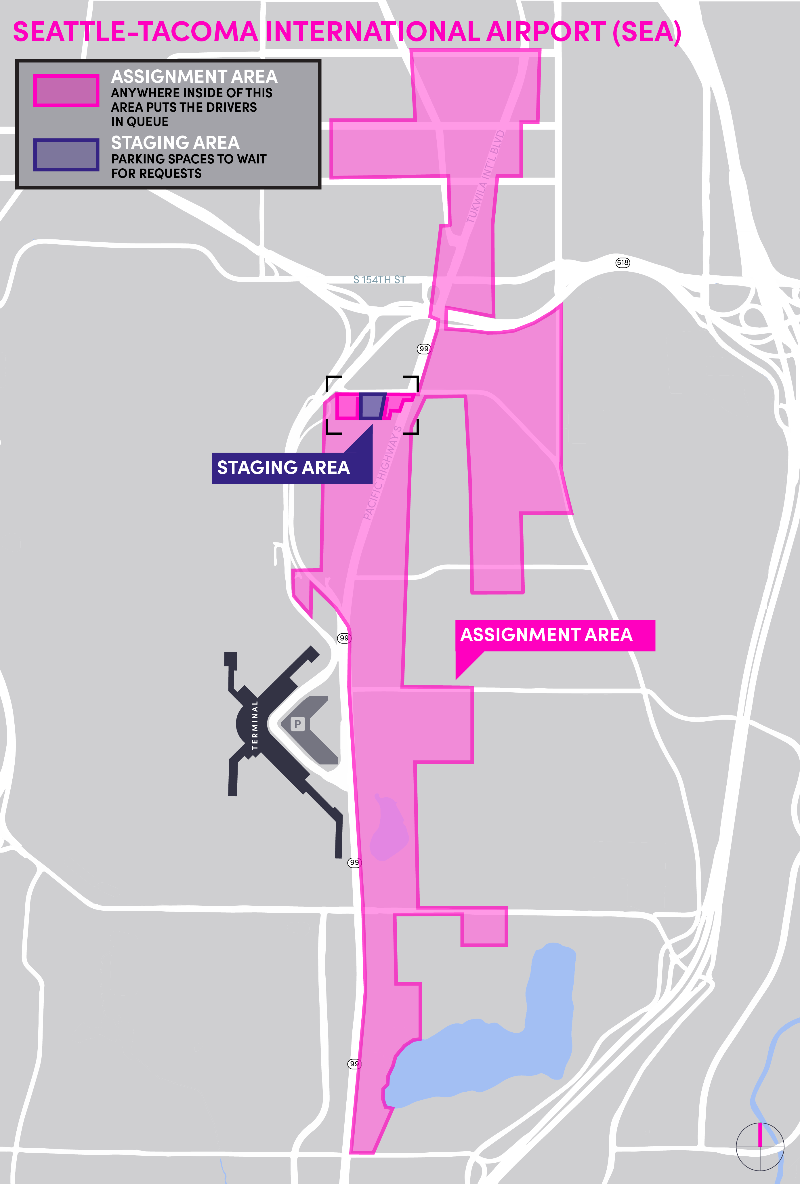 Map of Seattle-Tacoma International Airport