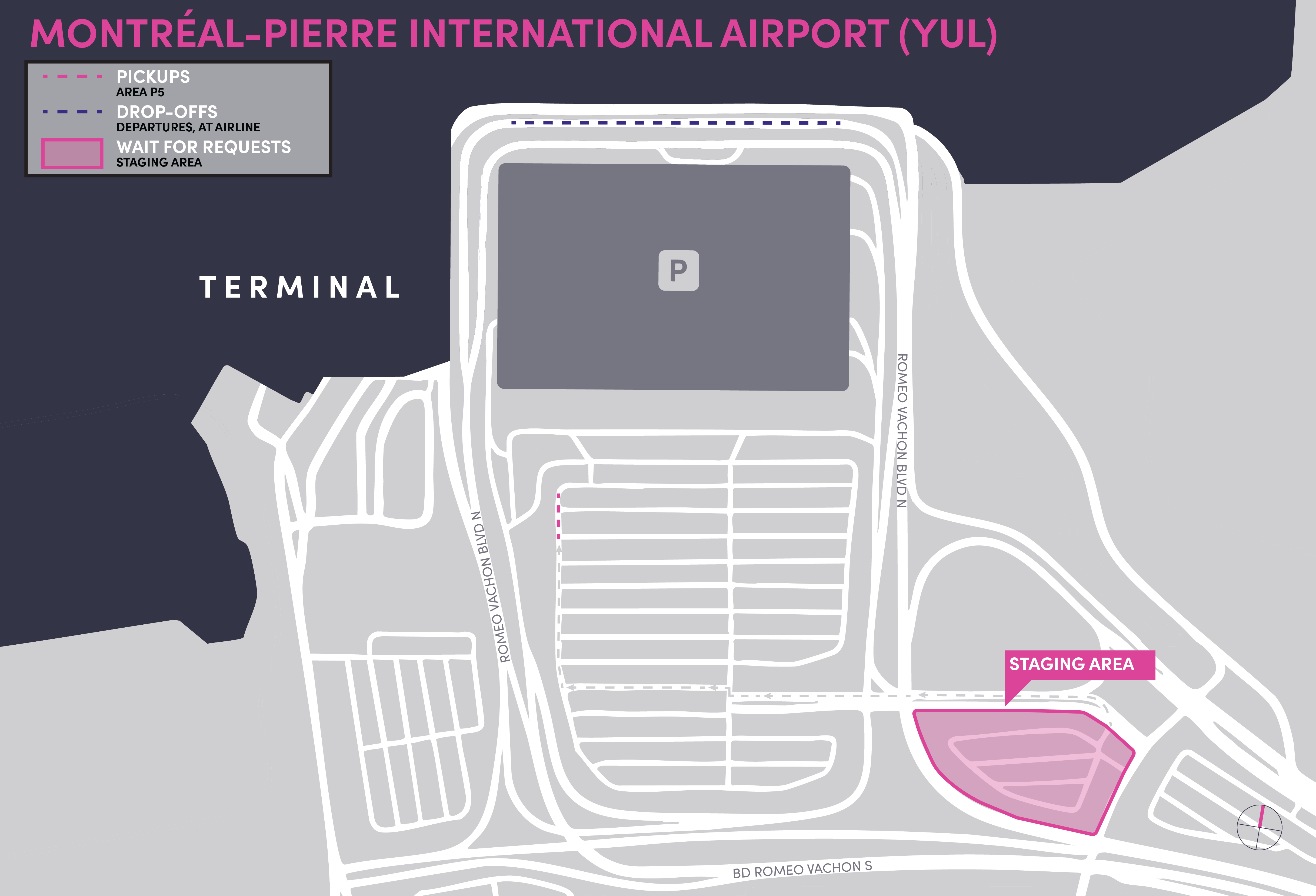 Montreal-Pierre International Airport Map