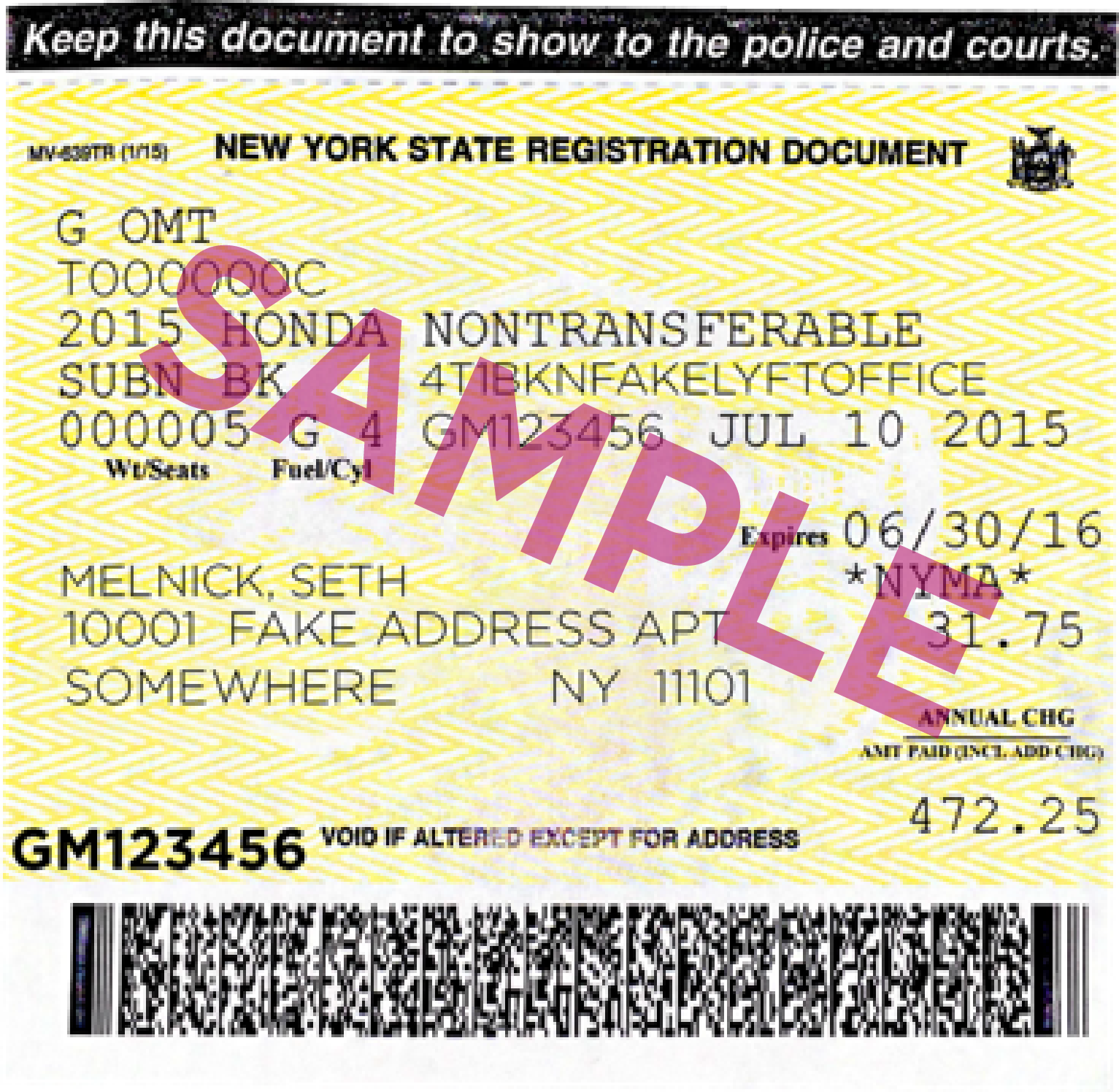 nys dmv change car registration address