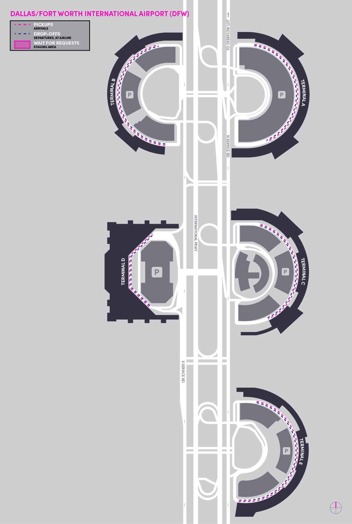 Map of Dallas/Fort Worth International Airport