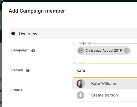 Add campaign member to campaign