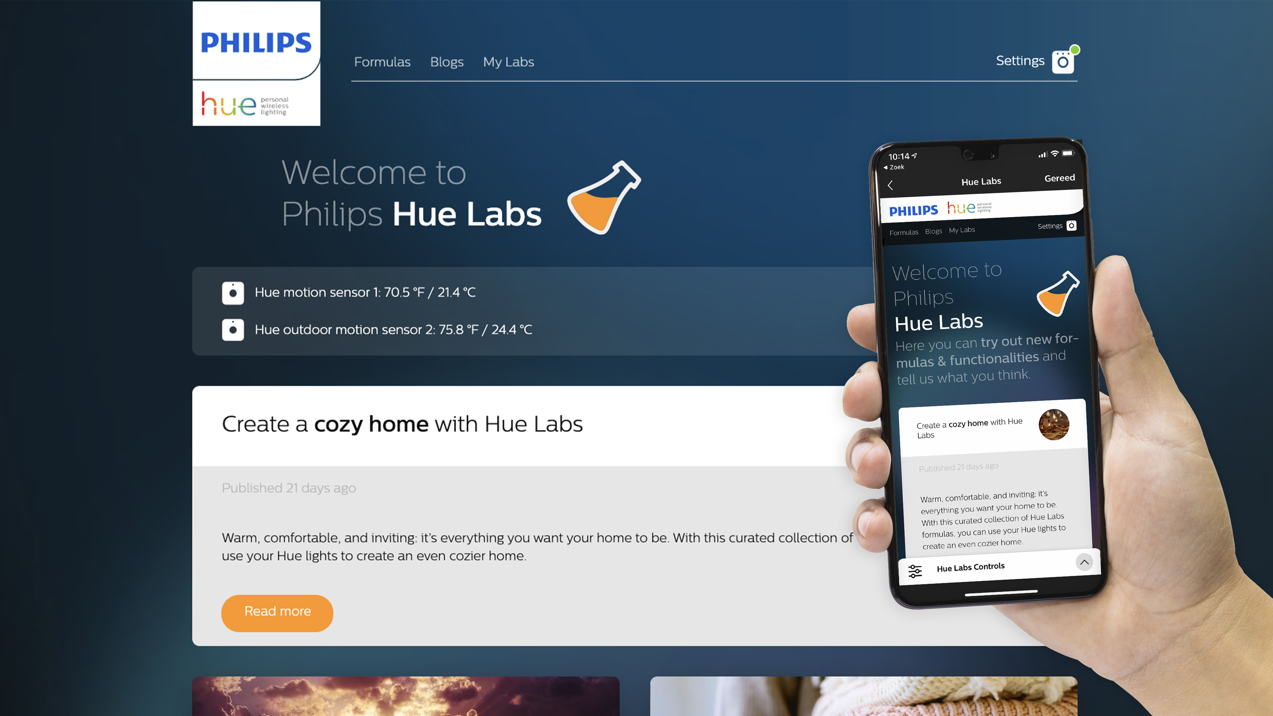 Philips HueLabs applicatie by Kabisa