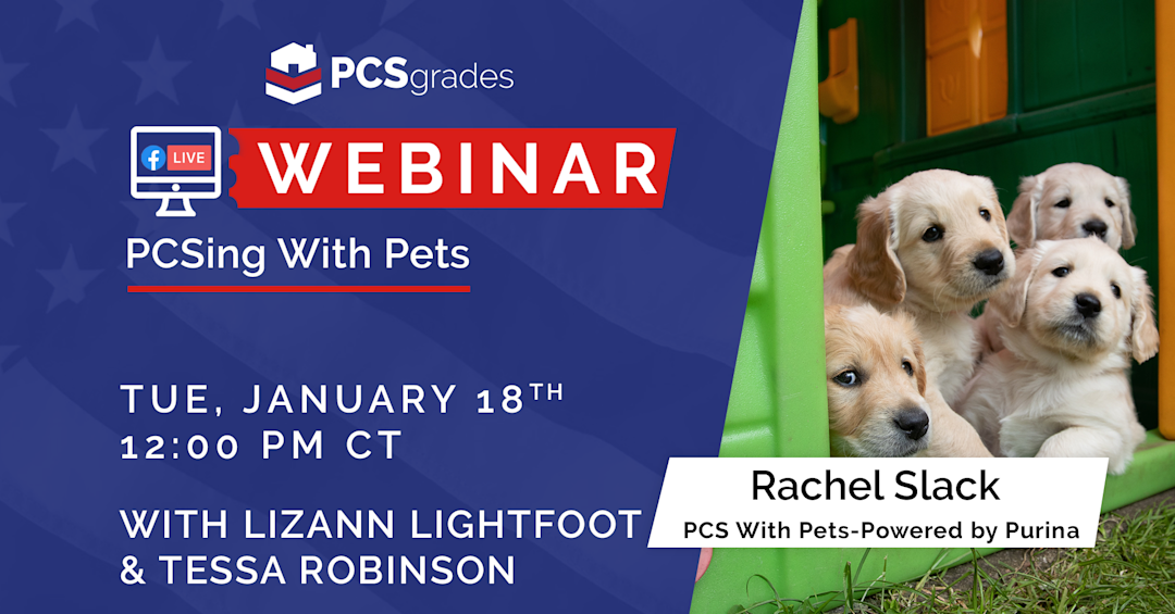 Rachel Slack Webinar: PCS With Pets | PCSgrades