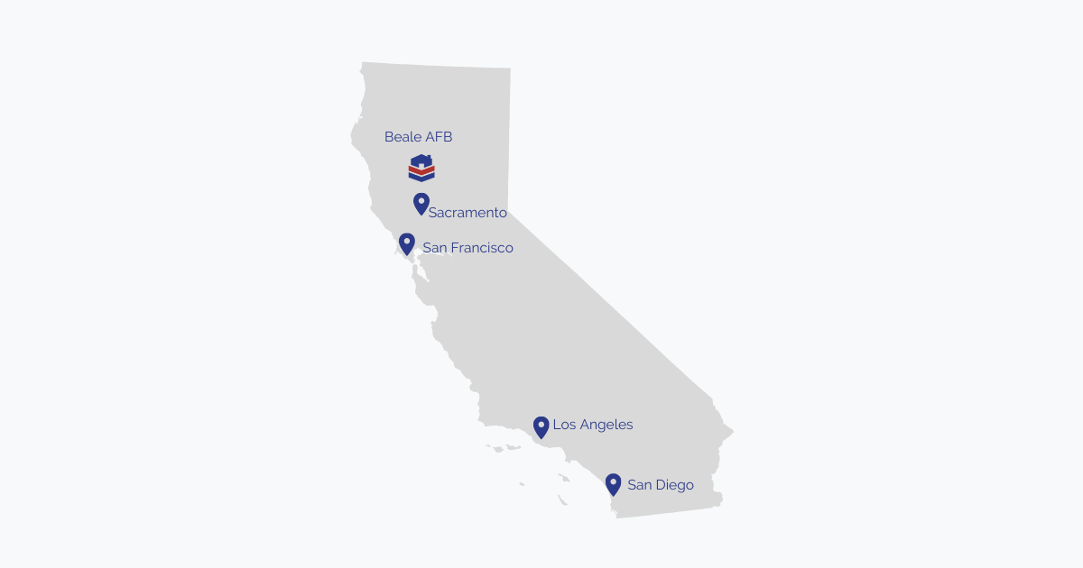 Beale Map Beale AFB: BAH, Housing, Base and Area Guide, Reviews and Resources ...