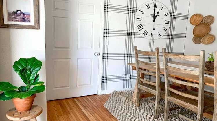 decorated eating area