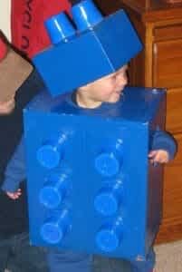 Turn your moving boxes into a Lego Halloween costume!