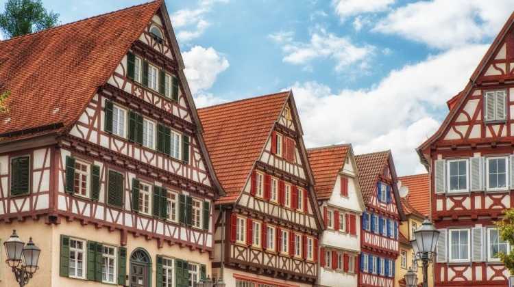 picture of quaint houses in Germany with exposed timberwork