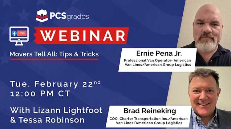 Webinar announcement with headshots from Charter Transportation guests