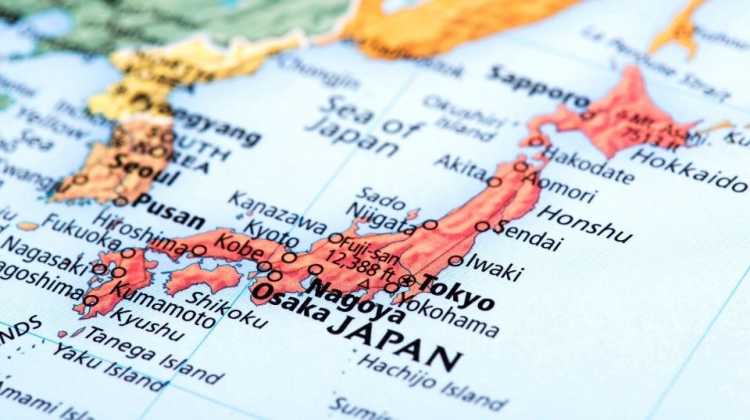 map of Japan for military families moving to Japan