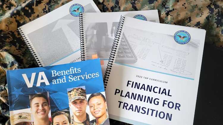 TAP seminar paperwork for veteran retirement info