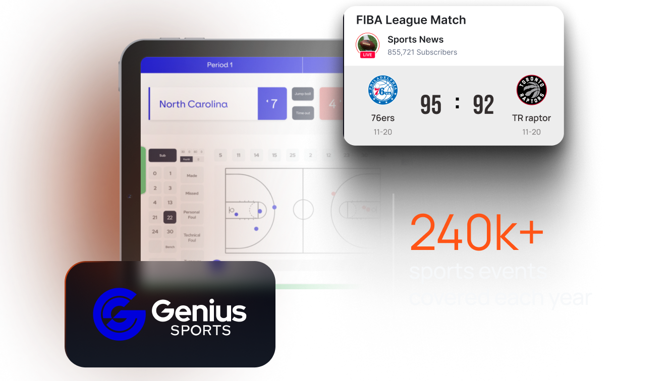 Live sports data for the NFL, NBA, and 150+ leagues image