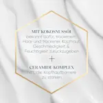 Grafik zu Kokosnussöl und Ceramide-Komplex für Feuchtigkeit und Stärkung der Kopfhautbarriere