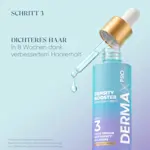 DERMA X Pro Density Booster: Dichteres Haar in 8 Wochen dank verbessertem Haarerhalt, Pipettenflasche mit Serum