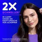 2x schneller im Kampf gegen die Hauptursache von Schuppe. Vernichtet mehr Malassezia nach 3 Waschen im Vergleich zu 6 Waschen mit gewohnlichen Anti-Schuppen Shampoo.