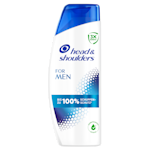 Head & Shoulders Anti-Schuppen-Shampoo FOR MEN Total Care Flasche, die bis zu 100% Schuppenschutz und 3X Schutz betont.