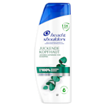 Head&Shoulders Shampooflasche mit Eukalyptusblättern und wirbelndem Muster.