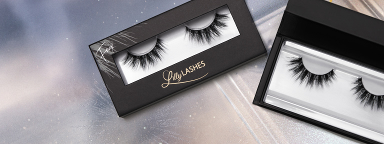 Image of two Lilly Lashes false eyelash boxes
