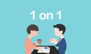 What is 1on1? The benefits and effects of conducting 1on1, its purpose, and how it differs from an evaluation interview.