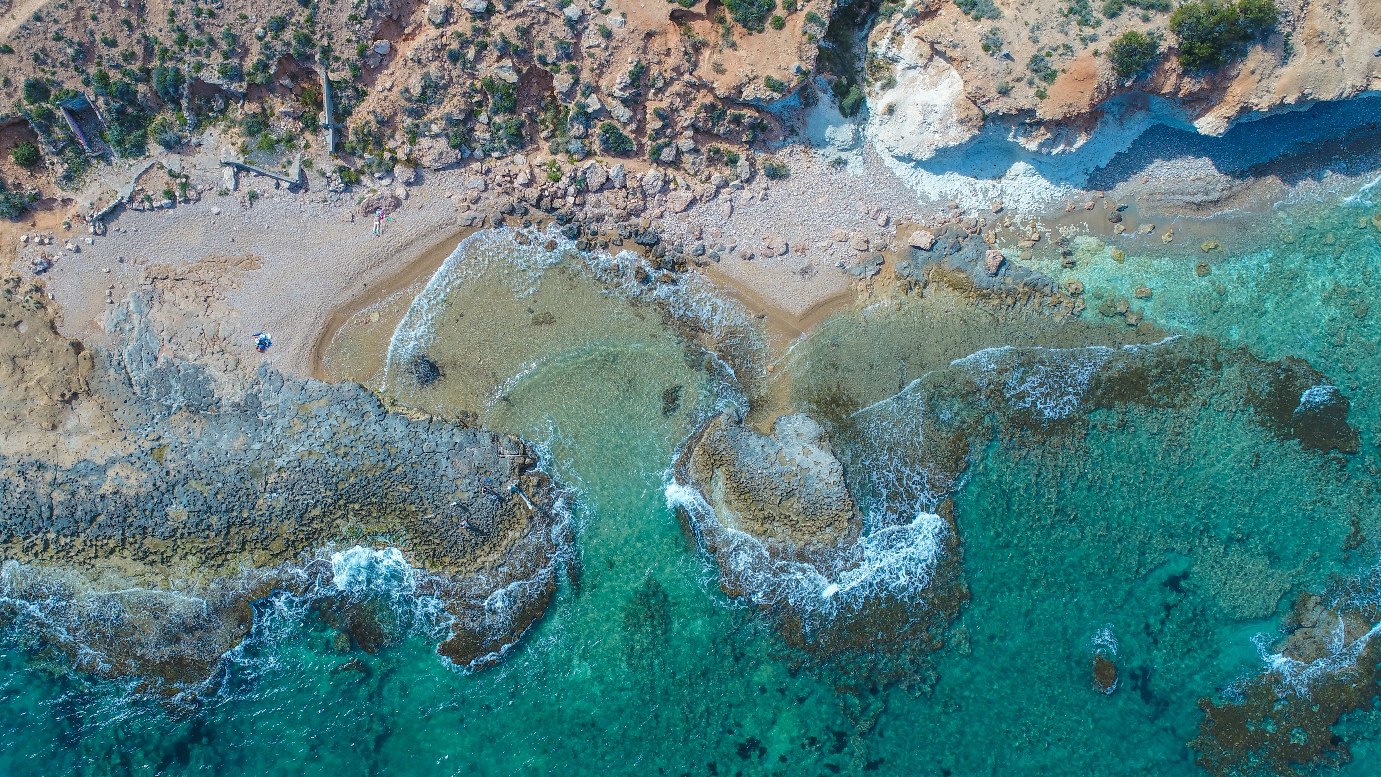 Aerial view of beach