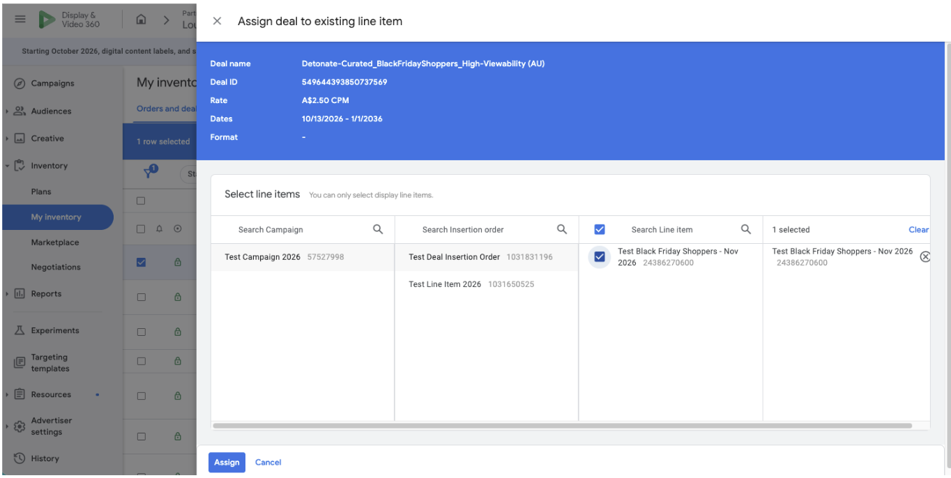 How to Access Deals within DV360 3