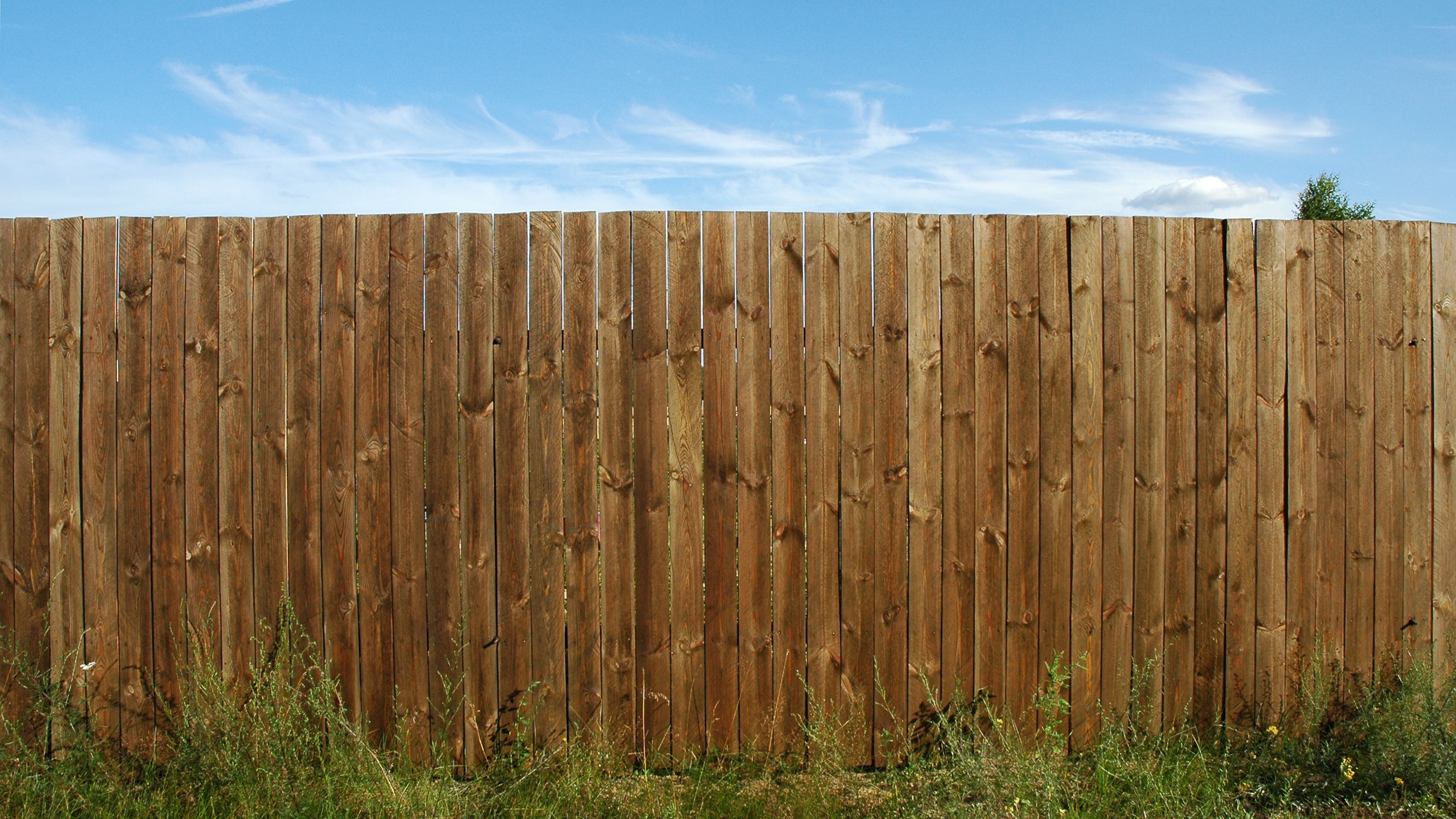 Wooden fence