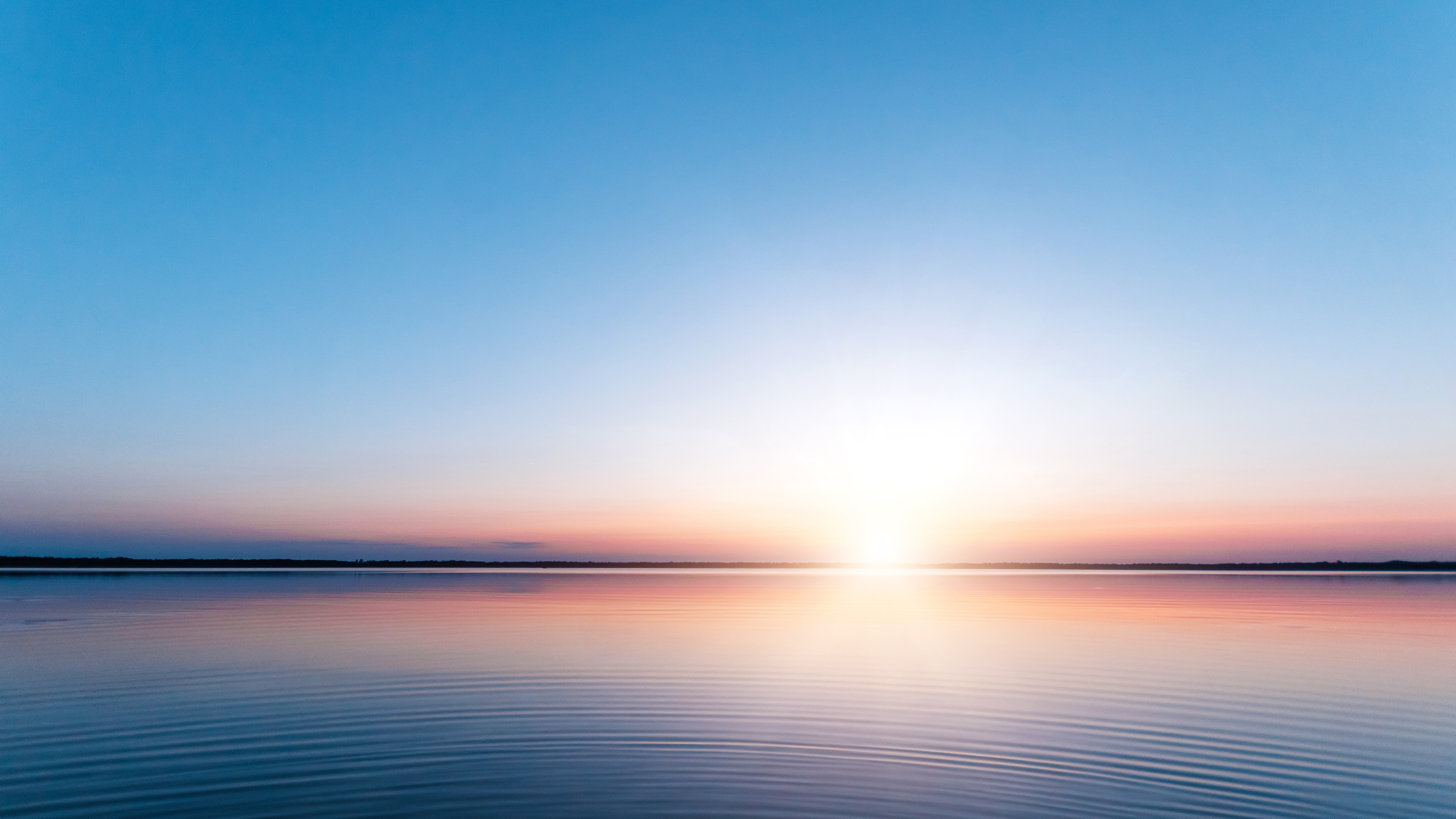 Sunrise over horizon
