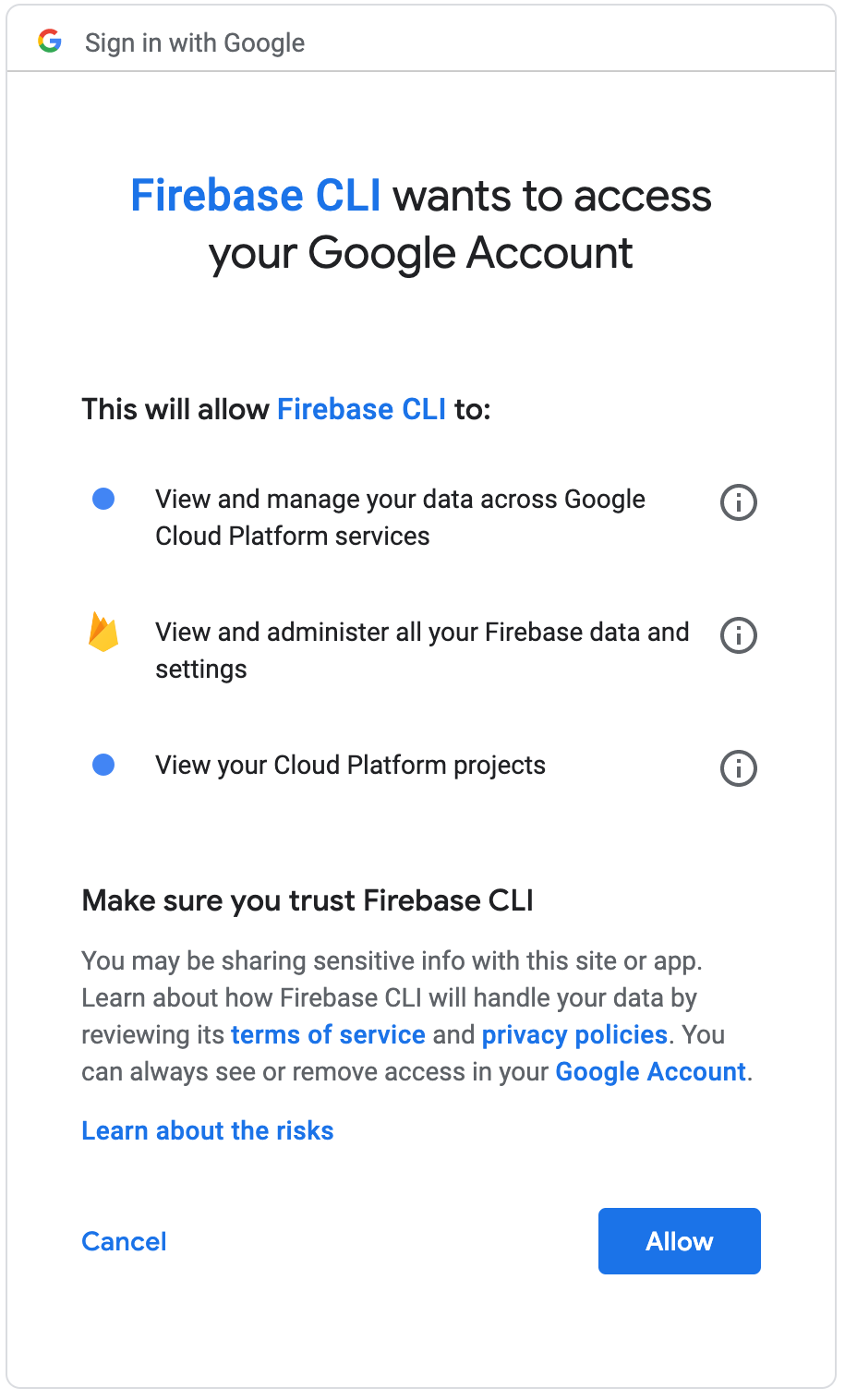 Firebase CLI