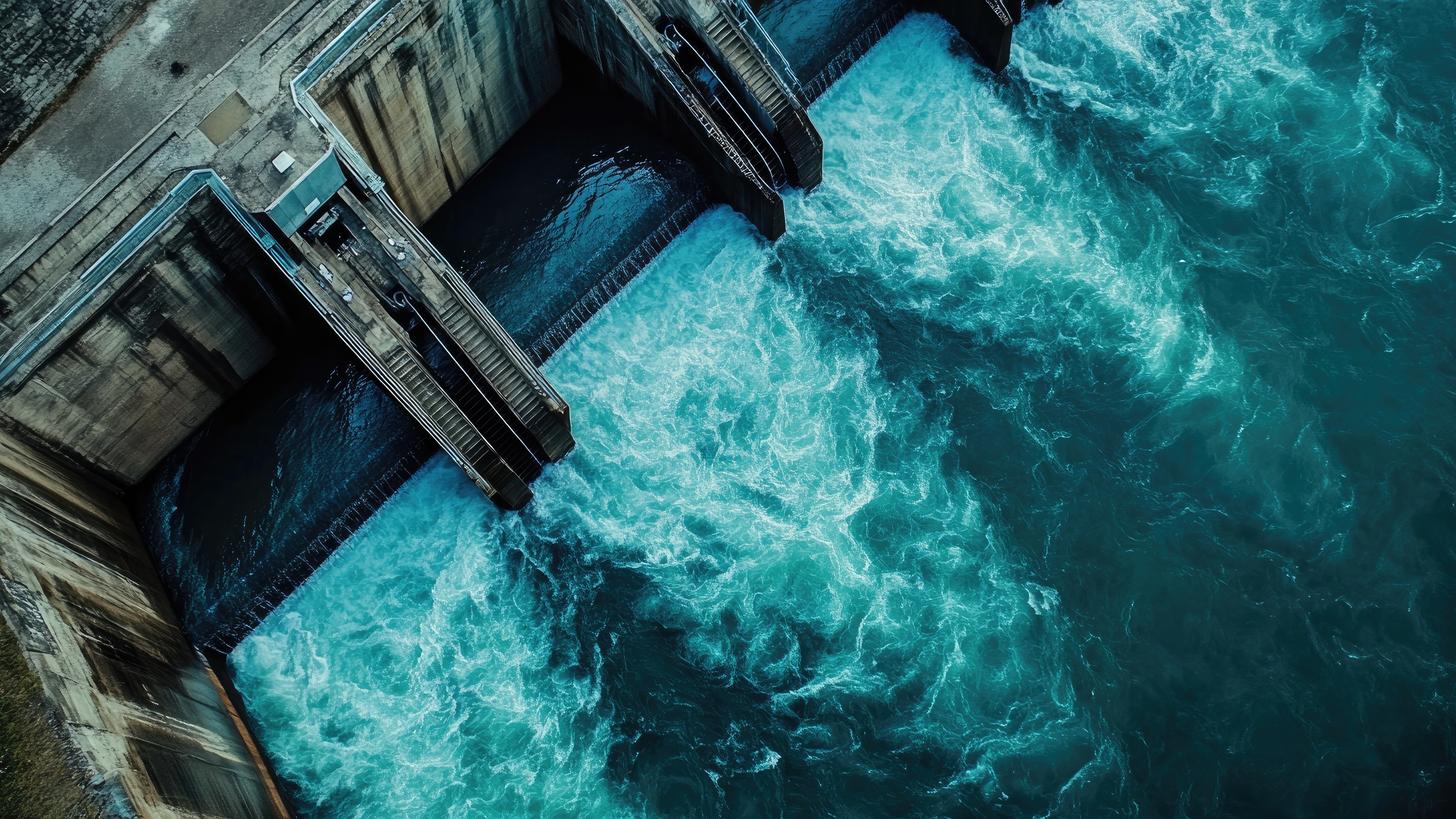 Dam restricting water flow
