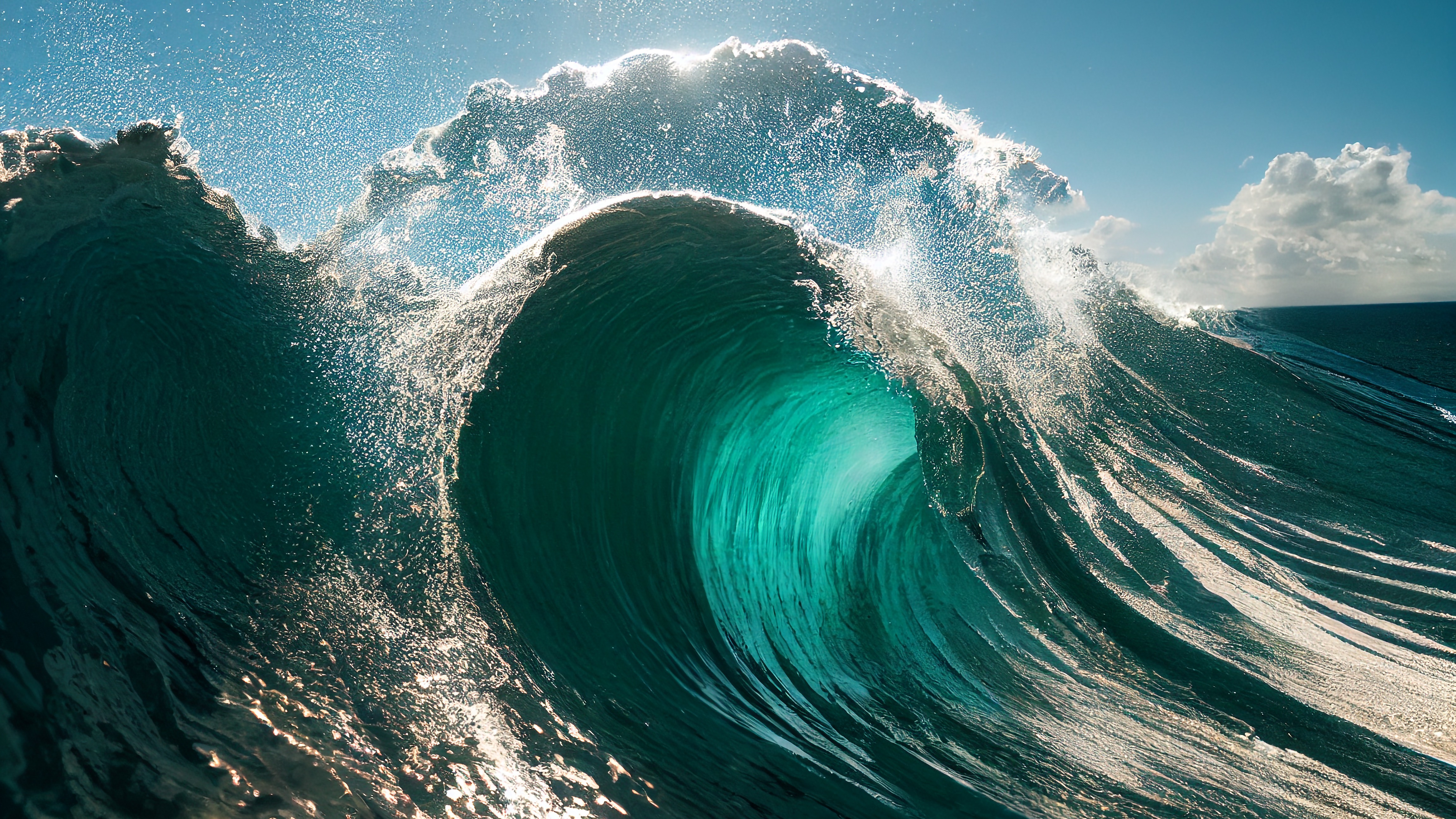 Wave in the ocean