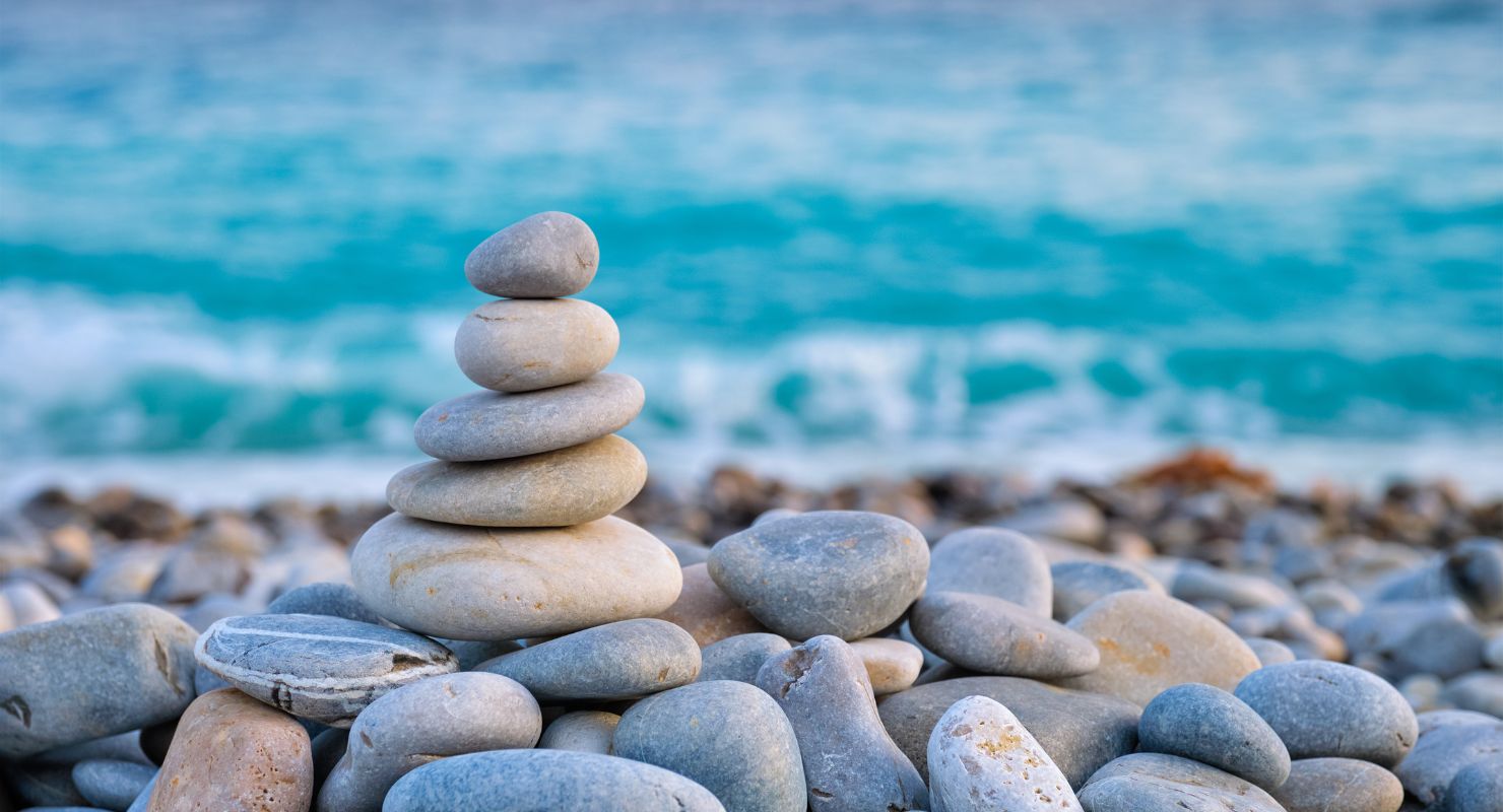 Stones on beach