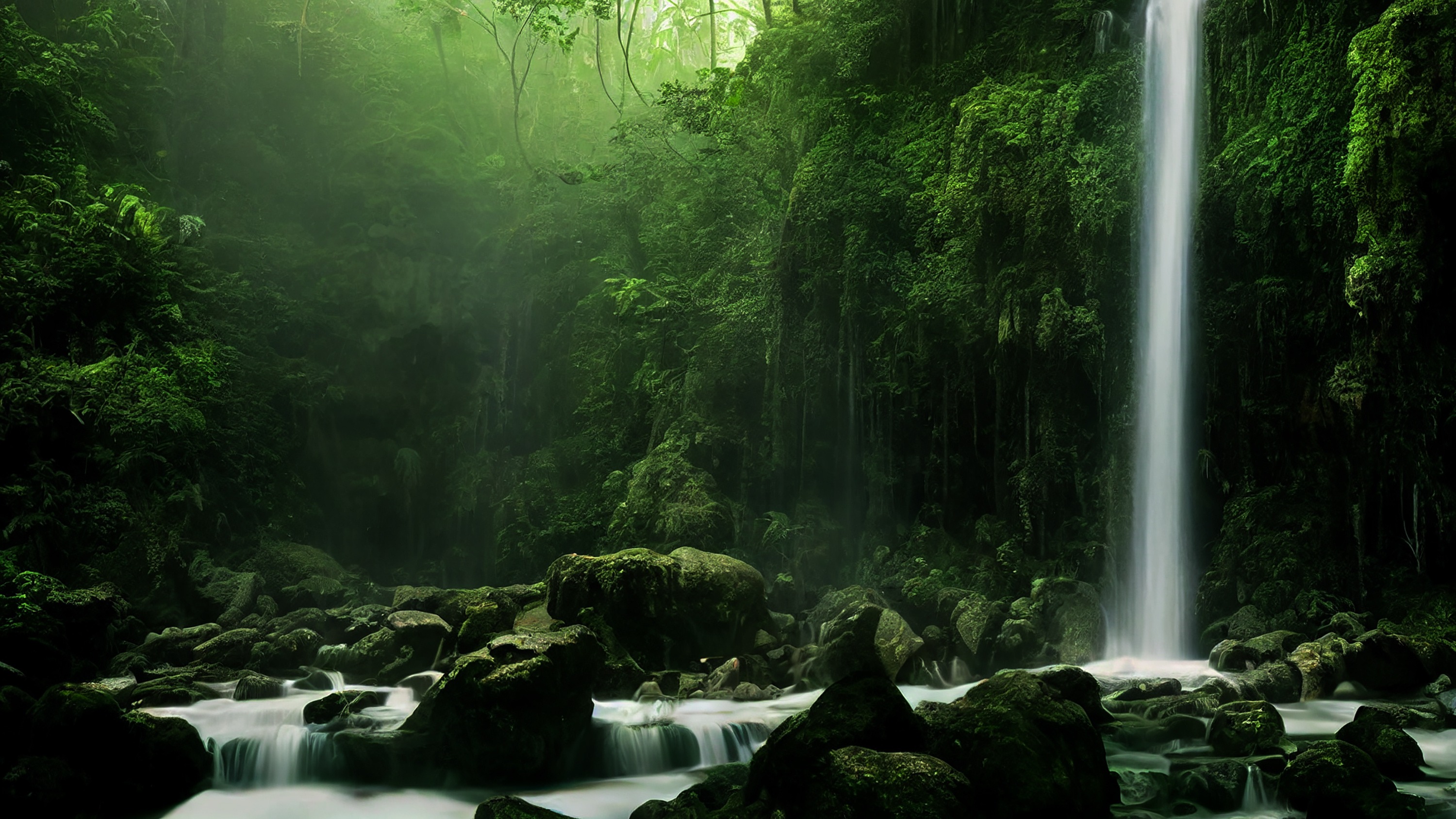 Waterfall in forest