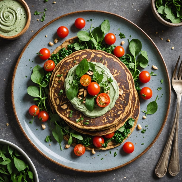 How Many Calories Does Savory Buckwheat Pancakes With Herbed Cashew Cream Have Fastic