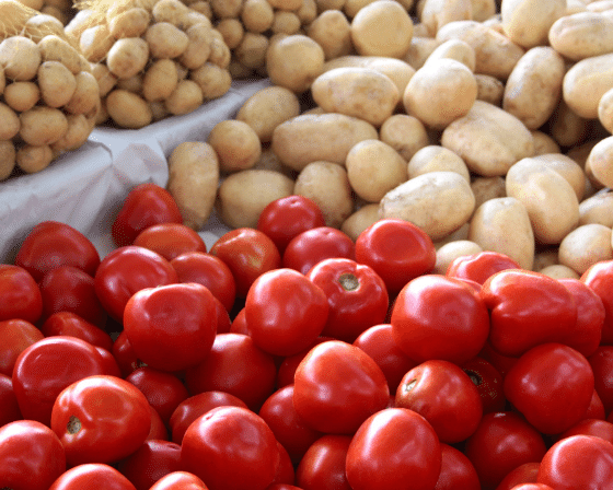 Potatoes and Tomatoes