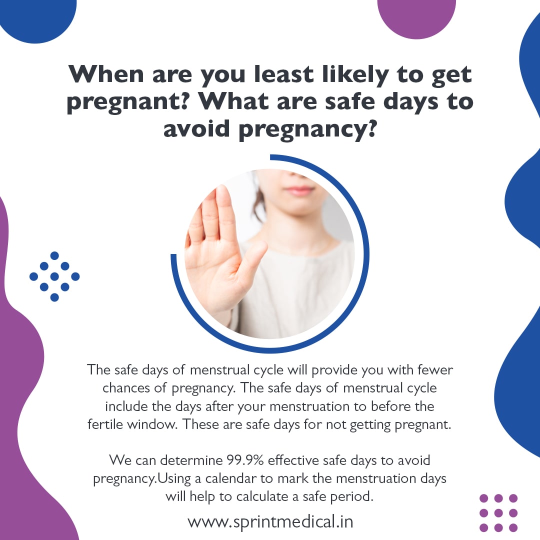 What days are safe for not getting pregnant?