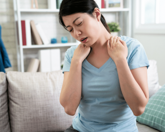 Stress related pain in your neck and shoulder