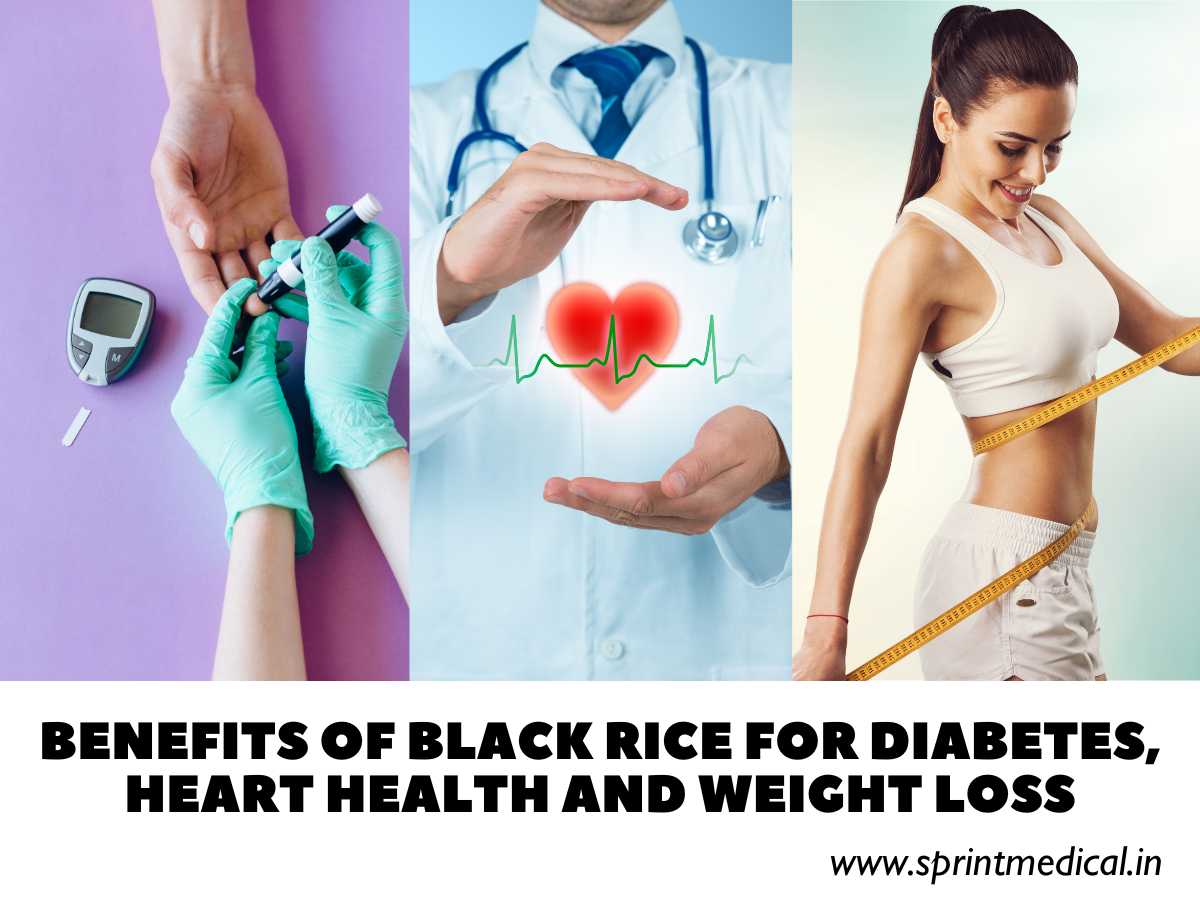 Benefits of black rice for diabetes, Heart health and weight loss