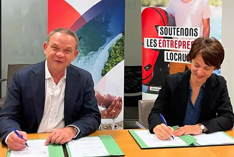 Frédéric Lavenir, Président de l'Adie, et Marie-Hélène Loison, Directrice générale adjointe de l'AFD