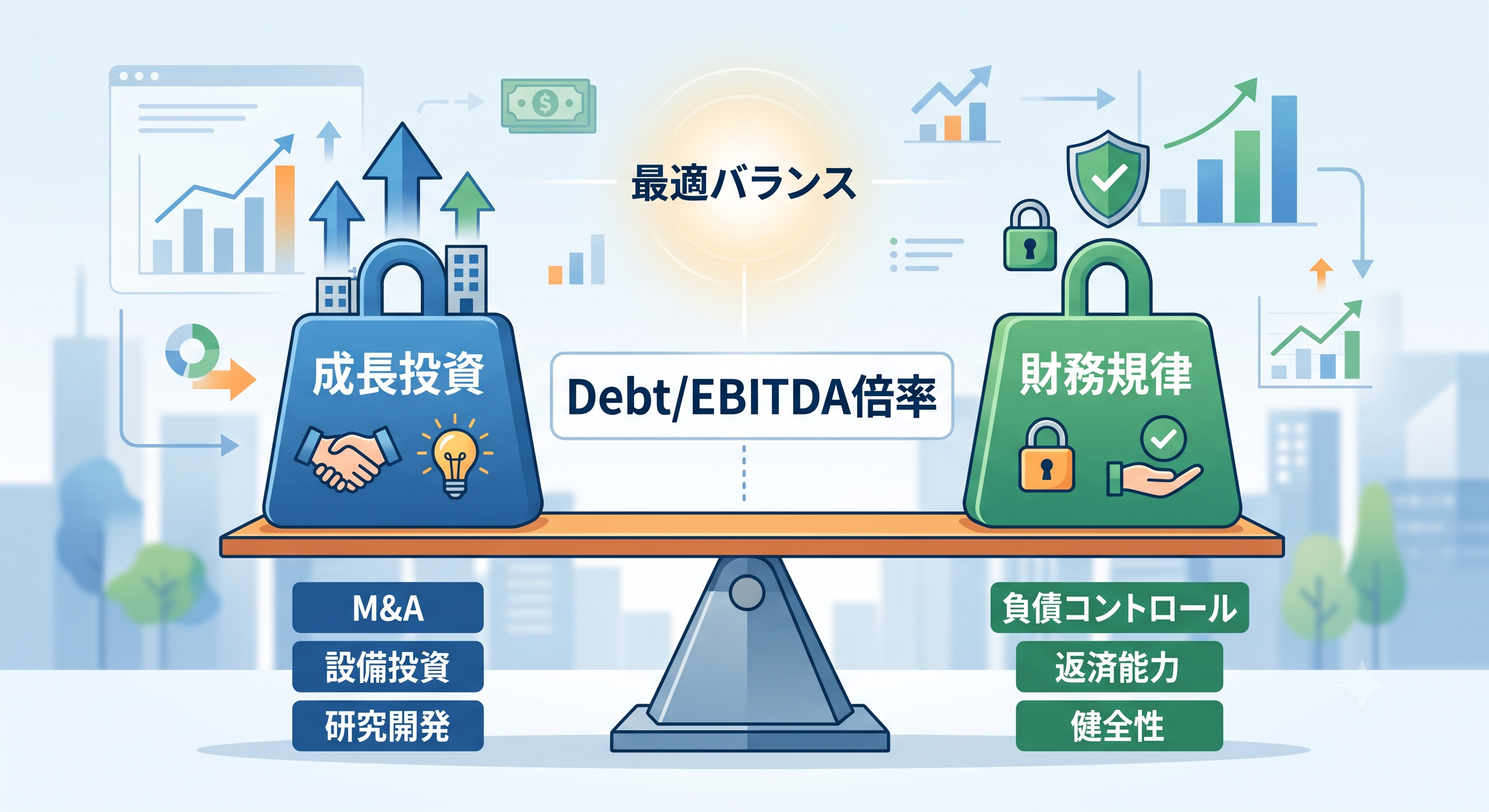 DebtEBITDA倍率３