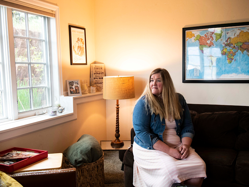 For the last five years, Rodgers lived in a small guest house adjacent to multimillion-dollar mansions. Photo by Kelsey Brunner for EdSurge.