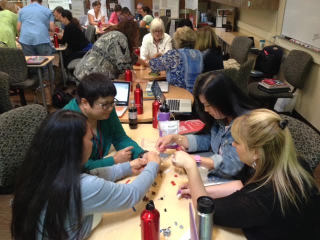 Teachers experiment with project-based learning projects at PBL World in Napa, CA. (Michelle Spencer)