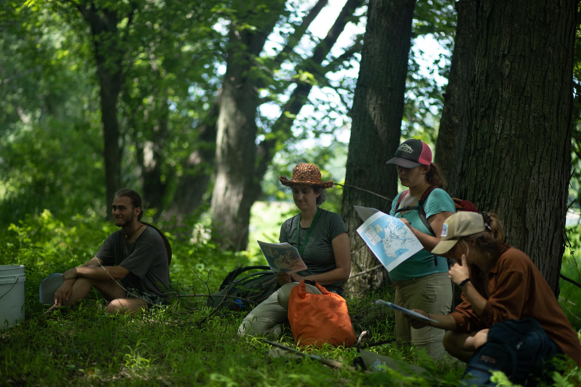 [Wetland ecology students at Sterling College visit the Missisquoi National Wildlife Refuge.
