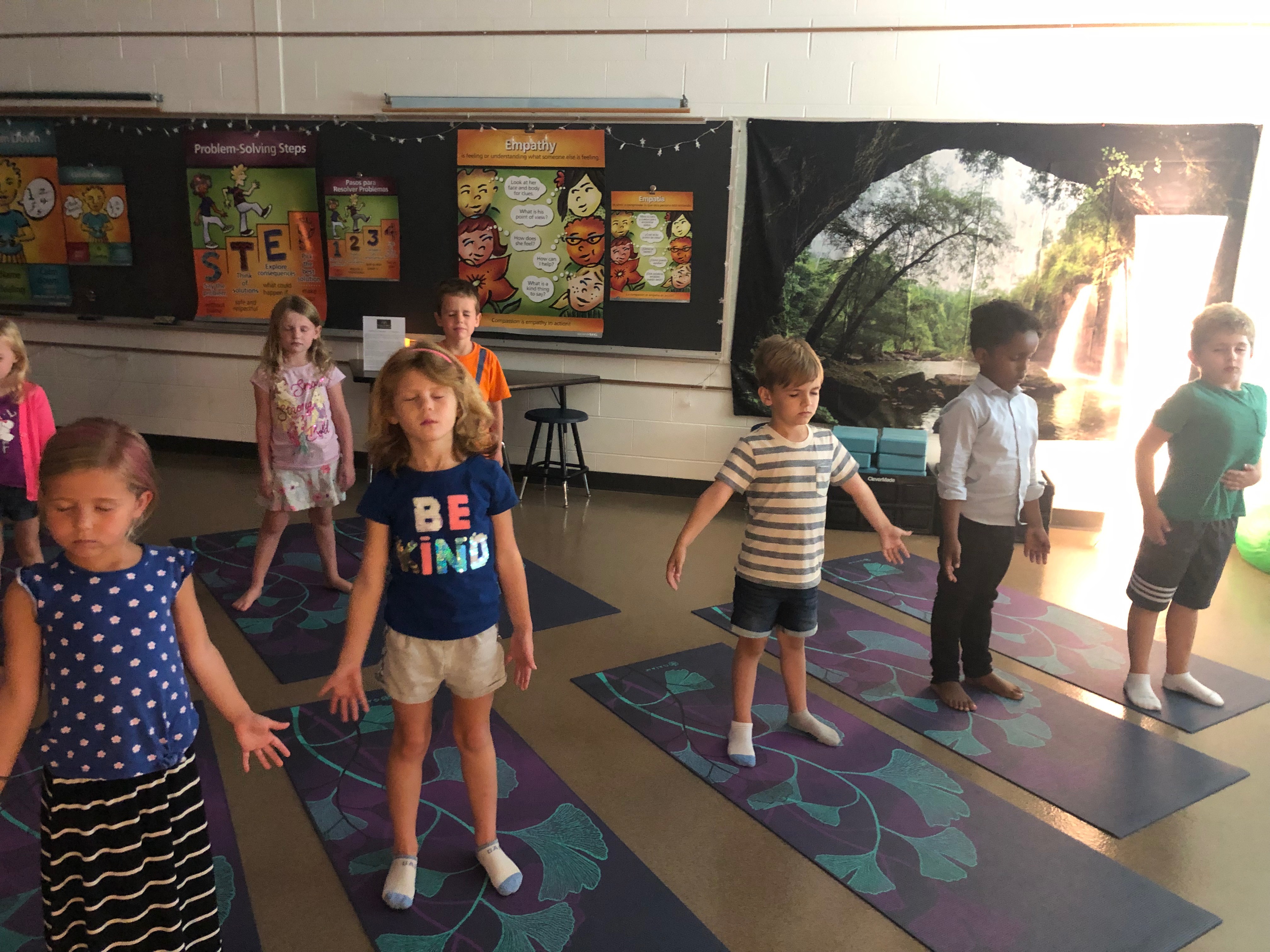 Stoner Prairie students in the mindfulness room (Source: ThompsonKapp)
