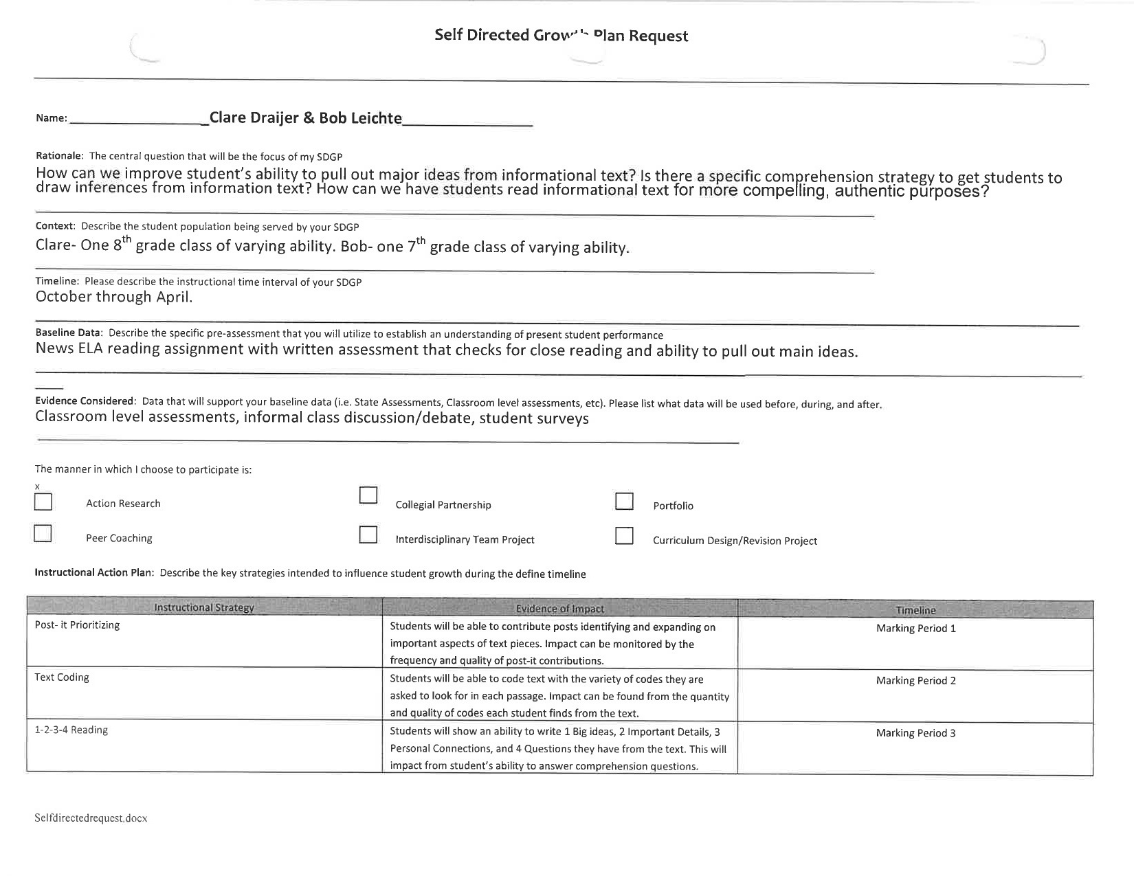 See full image of SDGP's first page here .