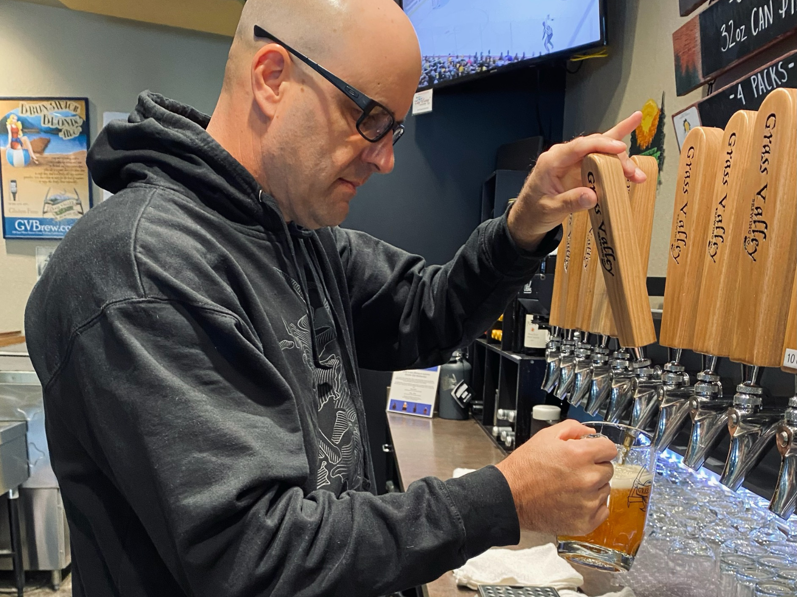 Brad Dal Bon at the brewery where he works after school and on weekends. (Photo courtesy of Dal Bon)