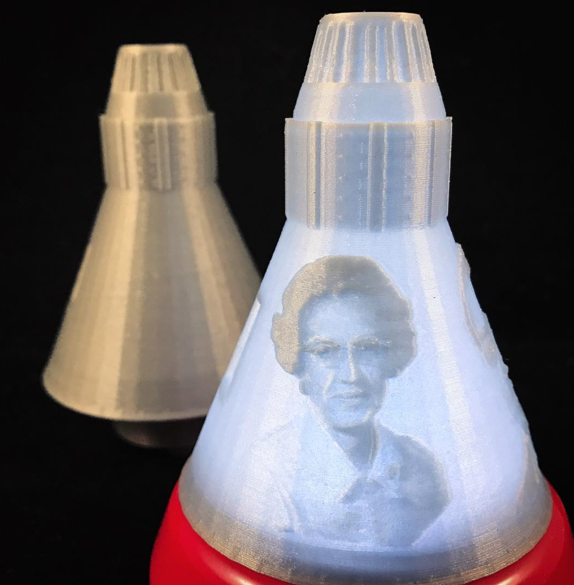 Ajima's 3D printed Friendship 7 model