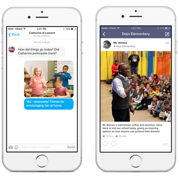 ClassDojo mobile app screenshots