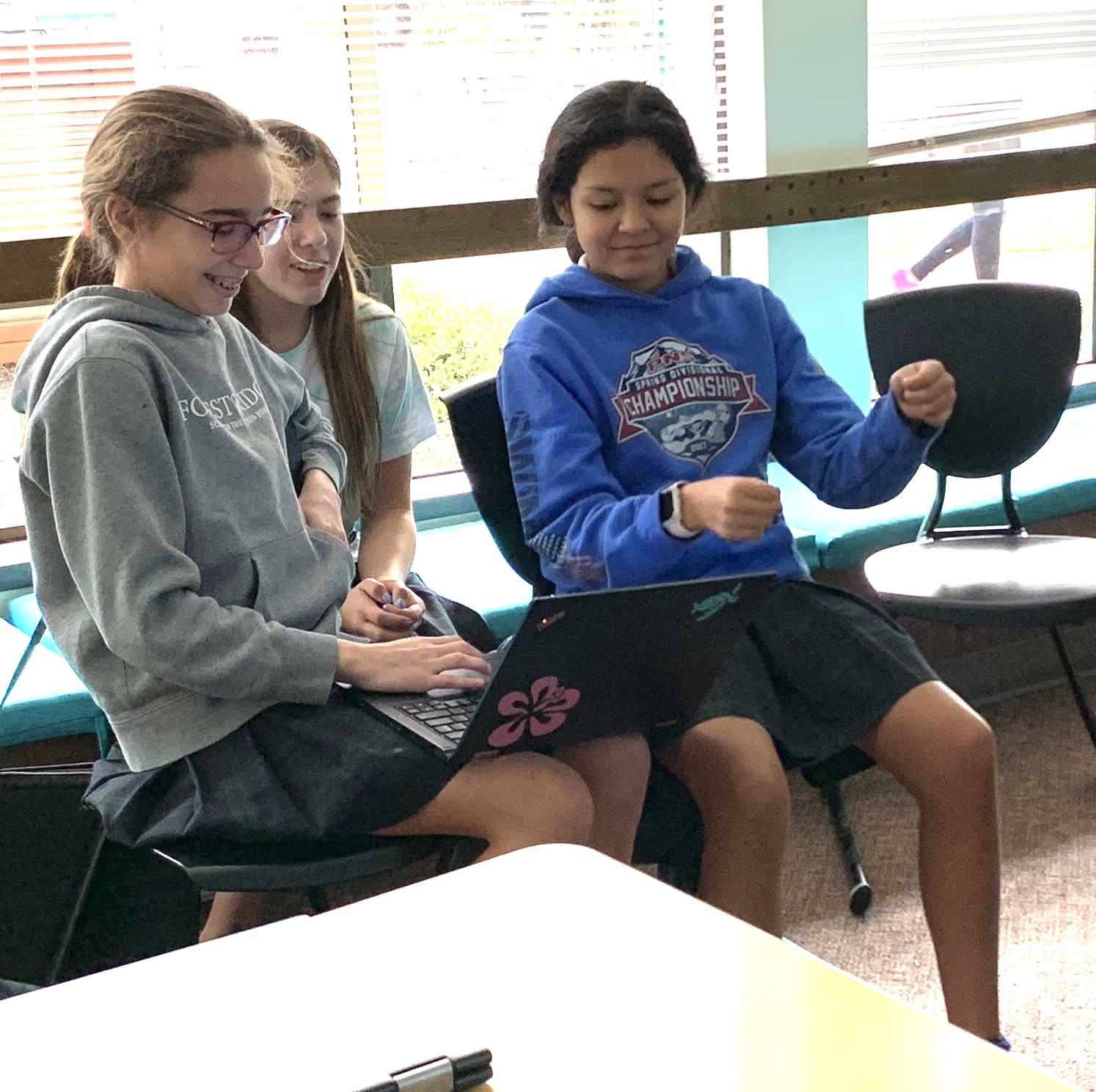 Middle school students role-play feedback interactions, 2019. (Credit: Elizabeth Matlick)
