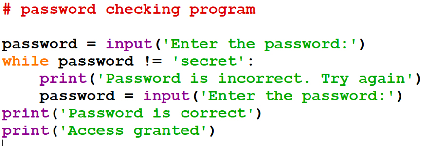 The same password checker, in Python
