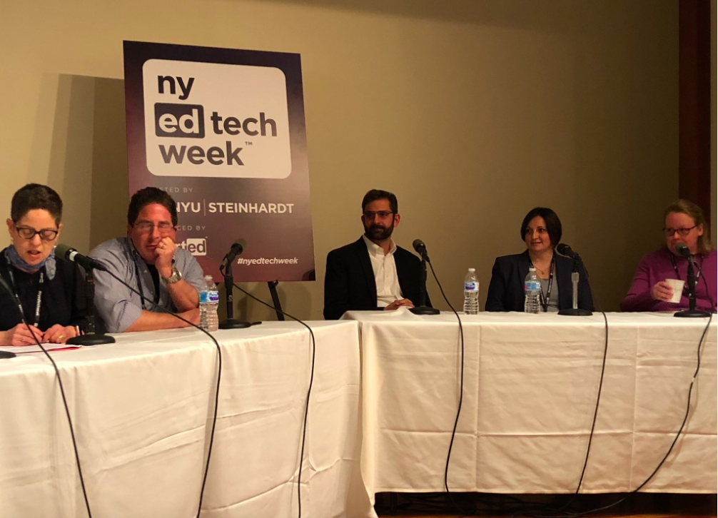 Panel on at NYEdtech Week